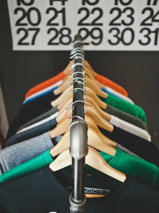 Clothes on hanger rack — Clothing Brand, Lahore