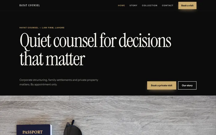 Hayat Counsel — Premium brand template for Law Firm & Consultancy