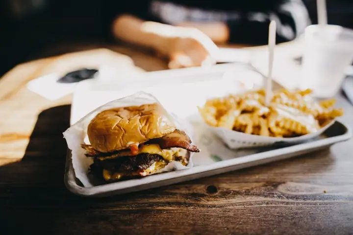Burger and fries — Restaurant & Cafe, Lahore