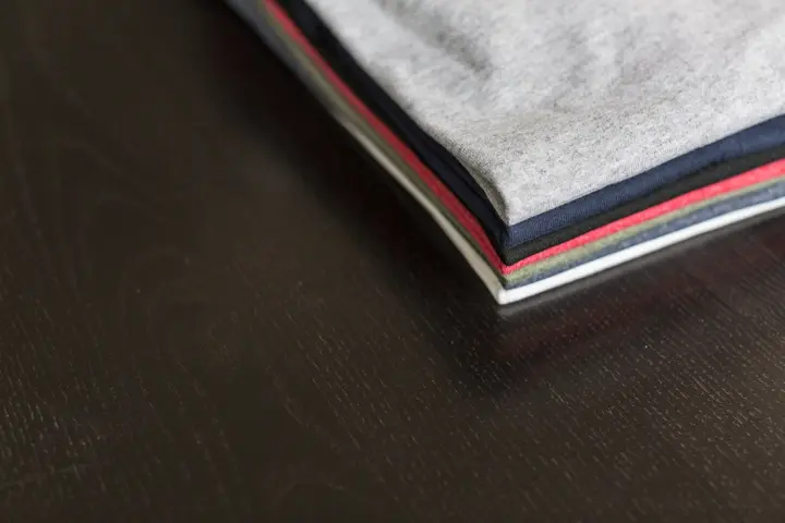 Folded t-shirts stack — Textile & Manufacturing, Lahore